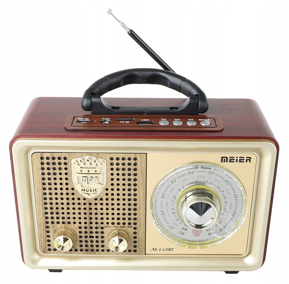 Radio Przenośne Retro Głośnik Fm Bluetooth Mp3 Usb - Inna marka