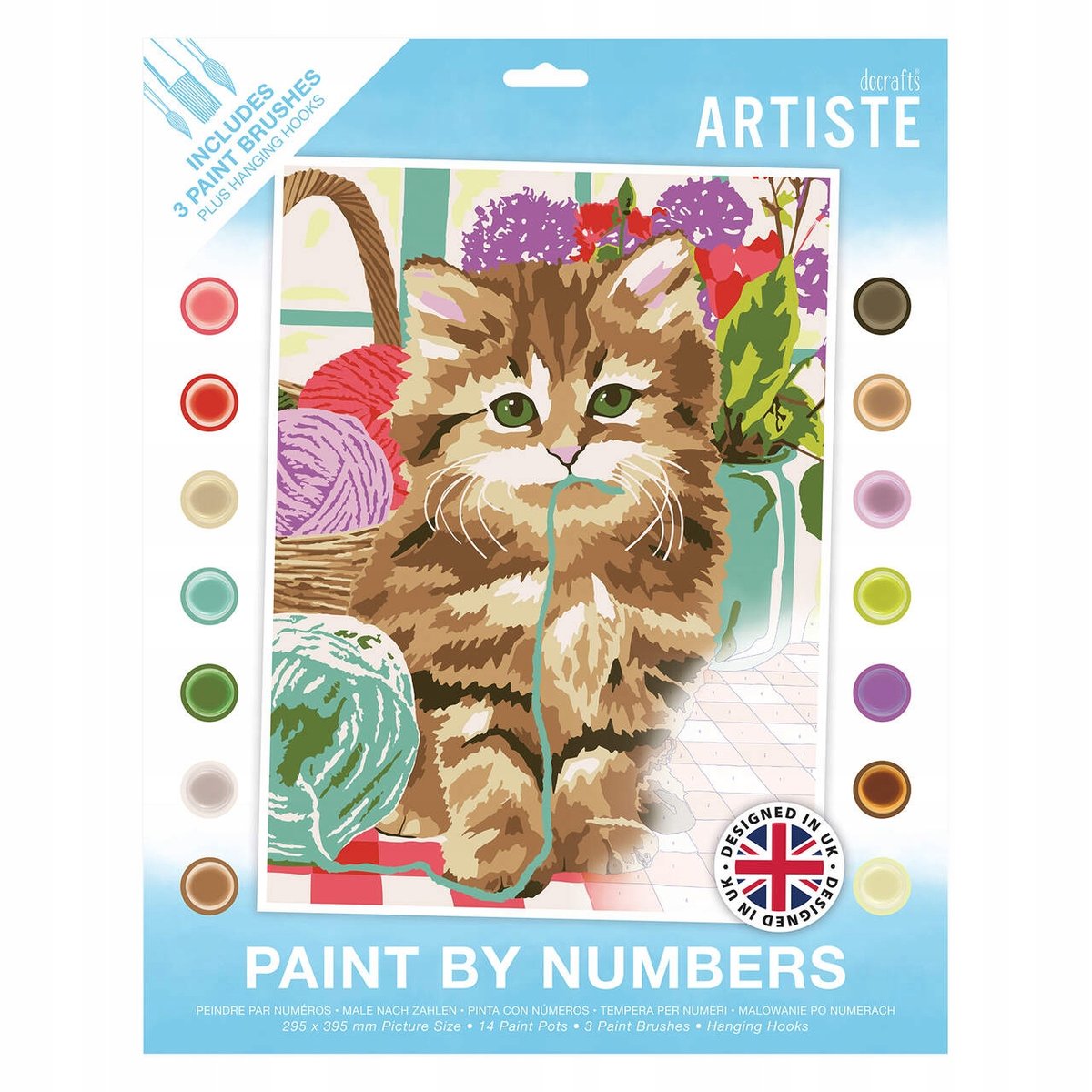 Docrafts Artiste Paint by Numbers (295 x 395mm) Resting Leopard