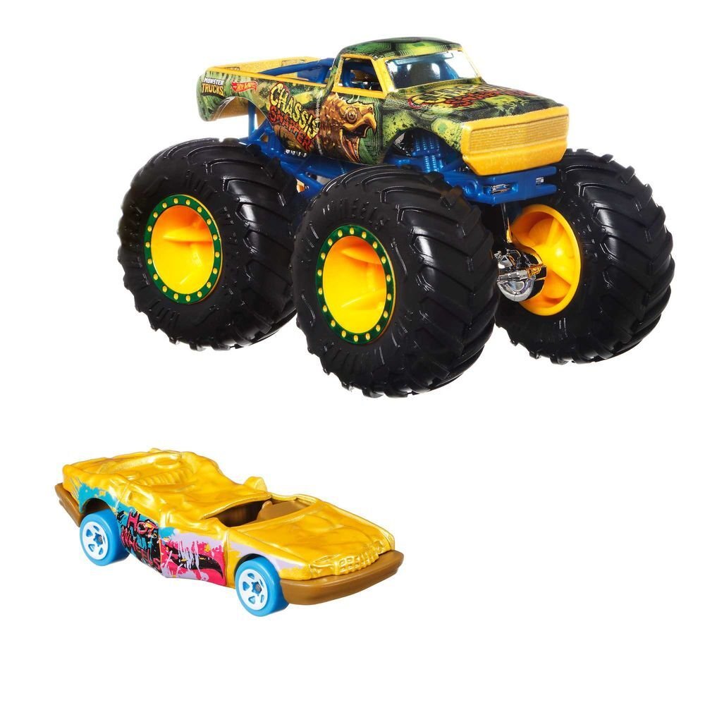 Hot Wheels Monster Trucks Chassis Snapper + Resorak - Hot Wheels