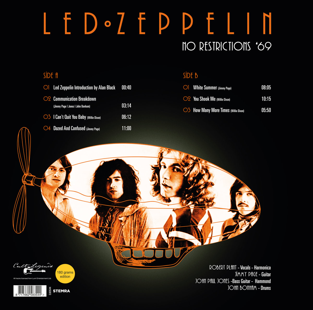 No Restrictions '69, płyta winylowa - Led Zeppelin | Muzyka