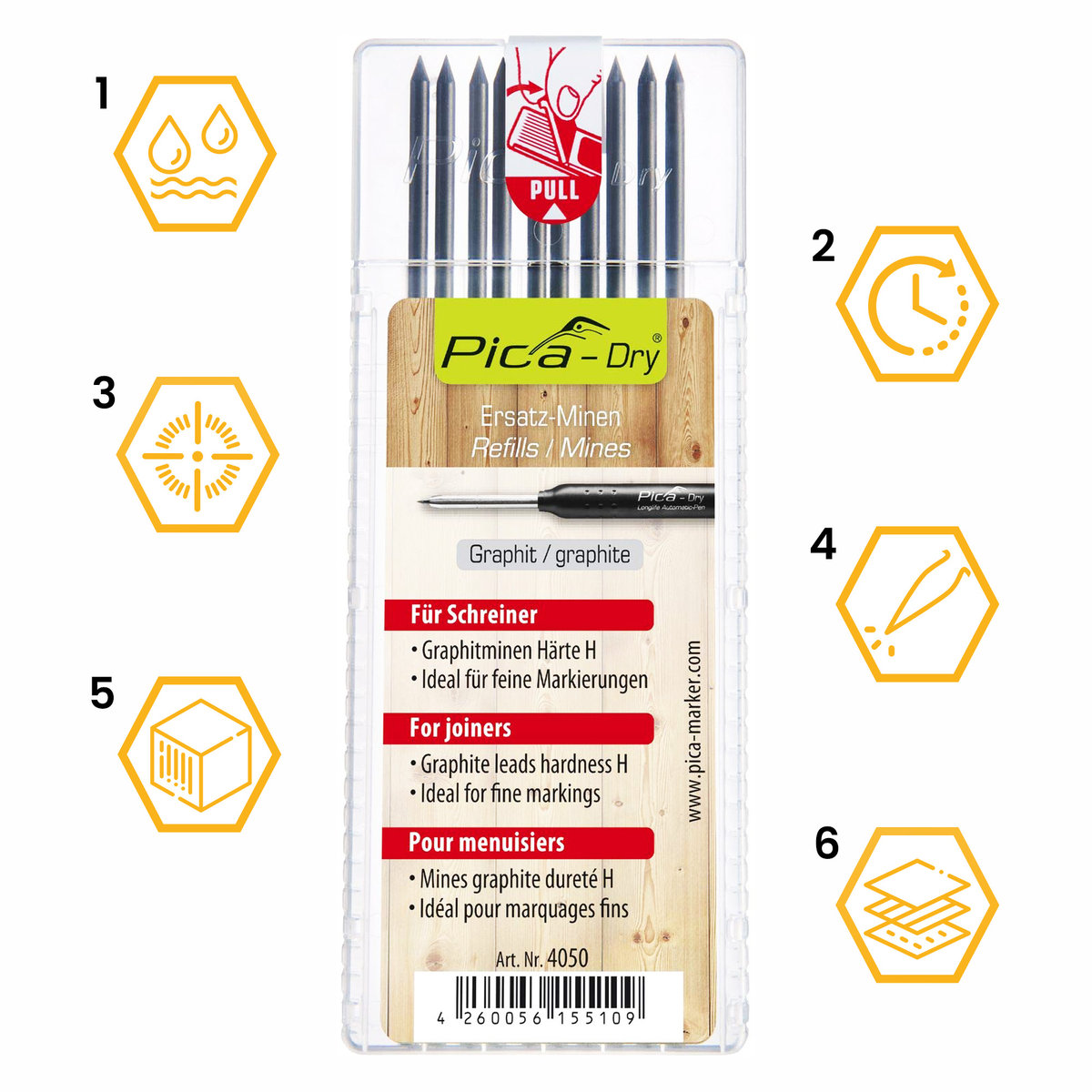 Pica Dry Refill - H Hardness (4050)