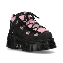 nobuta New Rock sneakersy nubukowe Nobuck Negro + Nobuck Rosa +