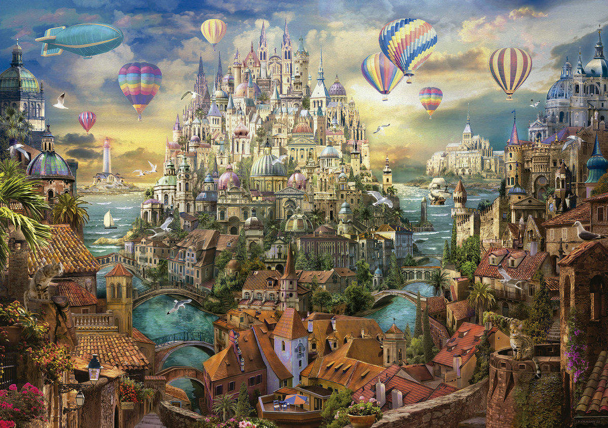 Educa, Puzzle, Miasto marzeń, 8000 el. - Educa | Sklep EMPIK.COM