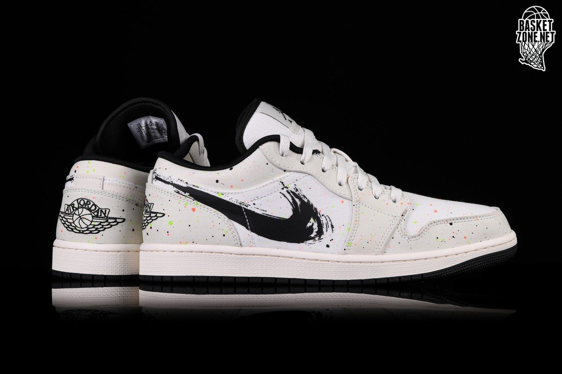 Nike Air Jordan Retro Low Se Brushstroke Swoosh Paint Splatter