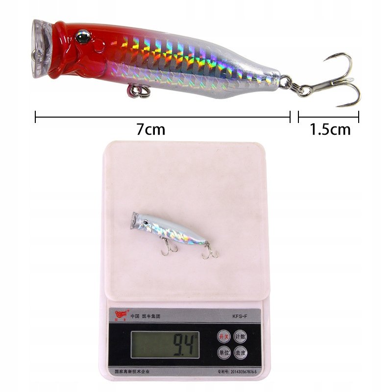 Wobler Szczupak Whopper Flopper Popper 9,4G 7Cm B - Inna marka