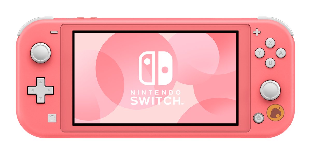 Nintendo Switch Lite Coral + Animal Crossing New Horizons