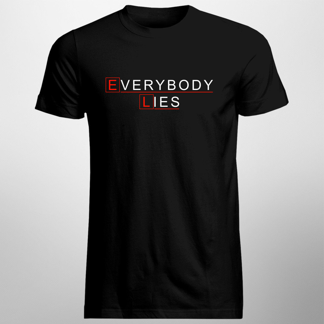 Everybody lies męska koszulka dla fanów serialu Dr House