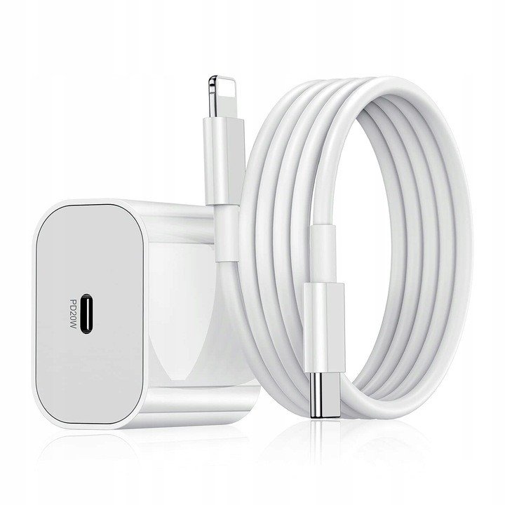 Szybka adowarka Sieciowa Kostka Usb C 20W Kabel Do Iphone Lightning 1M Apple Sklep EMPIK.COM