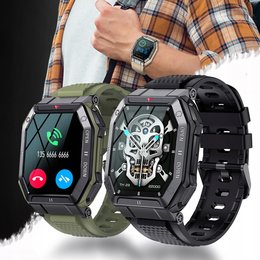時刻合わせ不要の電波ウォッチ万歩計 黒/シルバー 紳士用 海外モデル！1982年の名作時計復刻！A・シュワルツェネッガーが