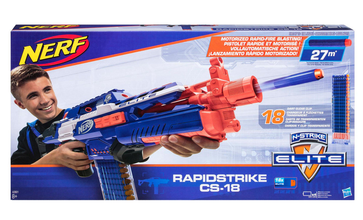 Zestaw Pistolet Nerf N-Strike Elite Rapidstrike CS-18 +