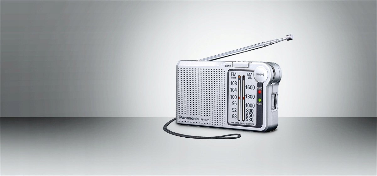 150mV | Panasonic Panasonic - RF-P150DEG-S Sklep 3,5mm AFC Radio FM/AM