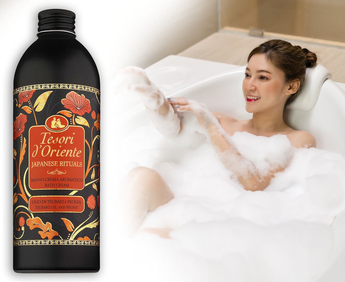 Tesori d'Oriente: Japanese Rituals Bath Cream with Tsubaki Oil
