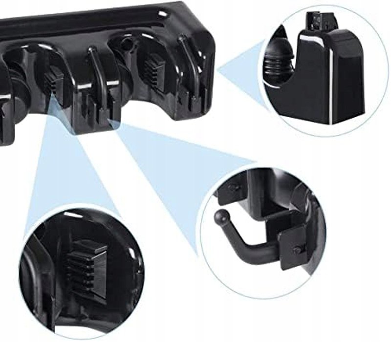 WIESZAK ŚCIENNY ORGANIZER NA MIOTŁY MOPY SPRZĘT SA076