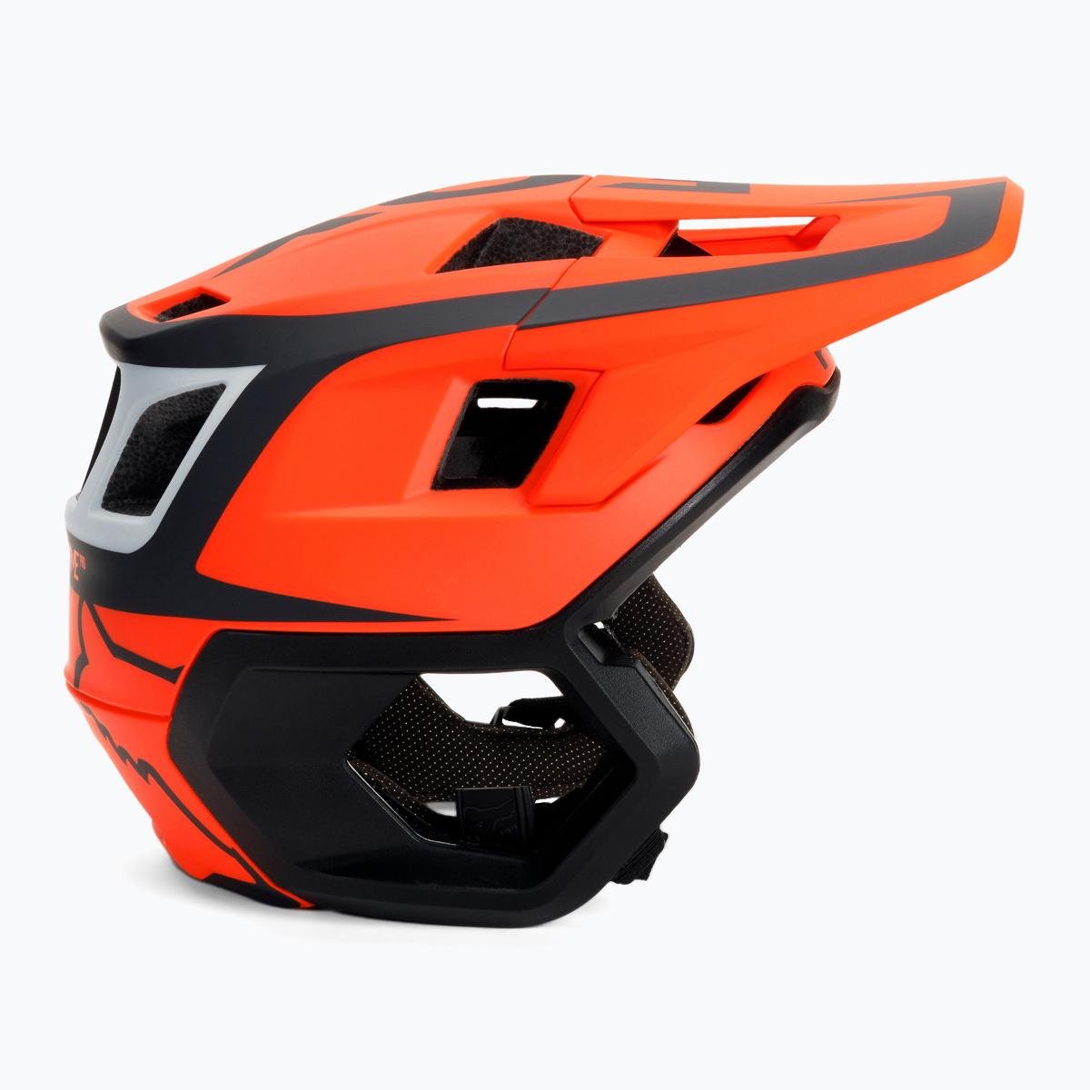 Kask rowerowy Fox Racing Dropframe Pro Dvide pomarańczowo-czarny