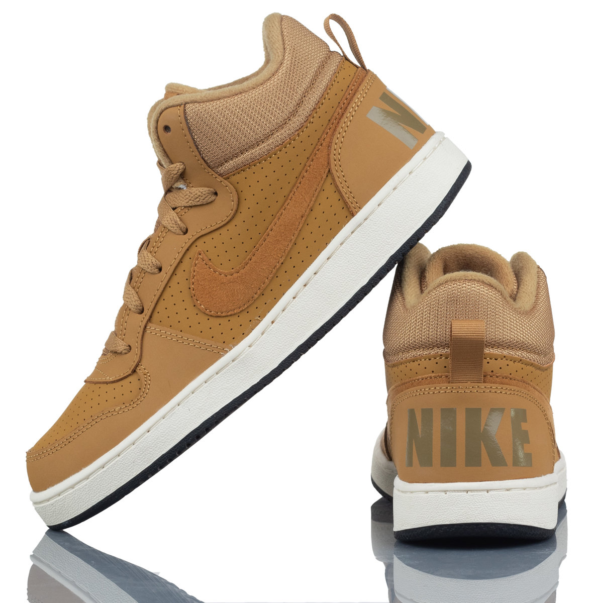 nike court borough low 2 camel