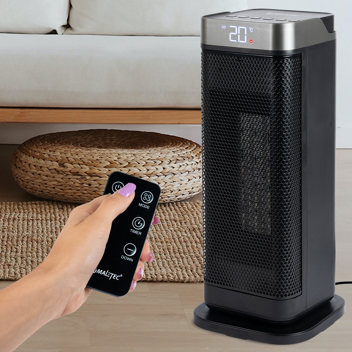 Termowentylator Grzejnik Elektryczny Farelka Ogrzewacz 2000W Ptc