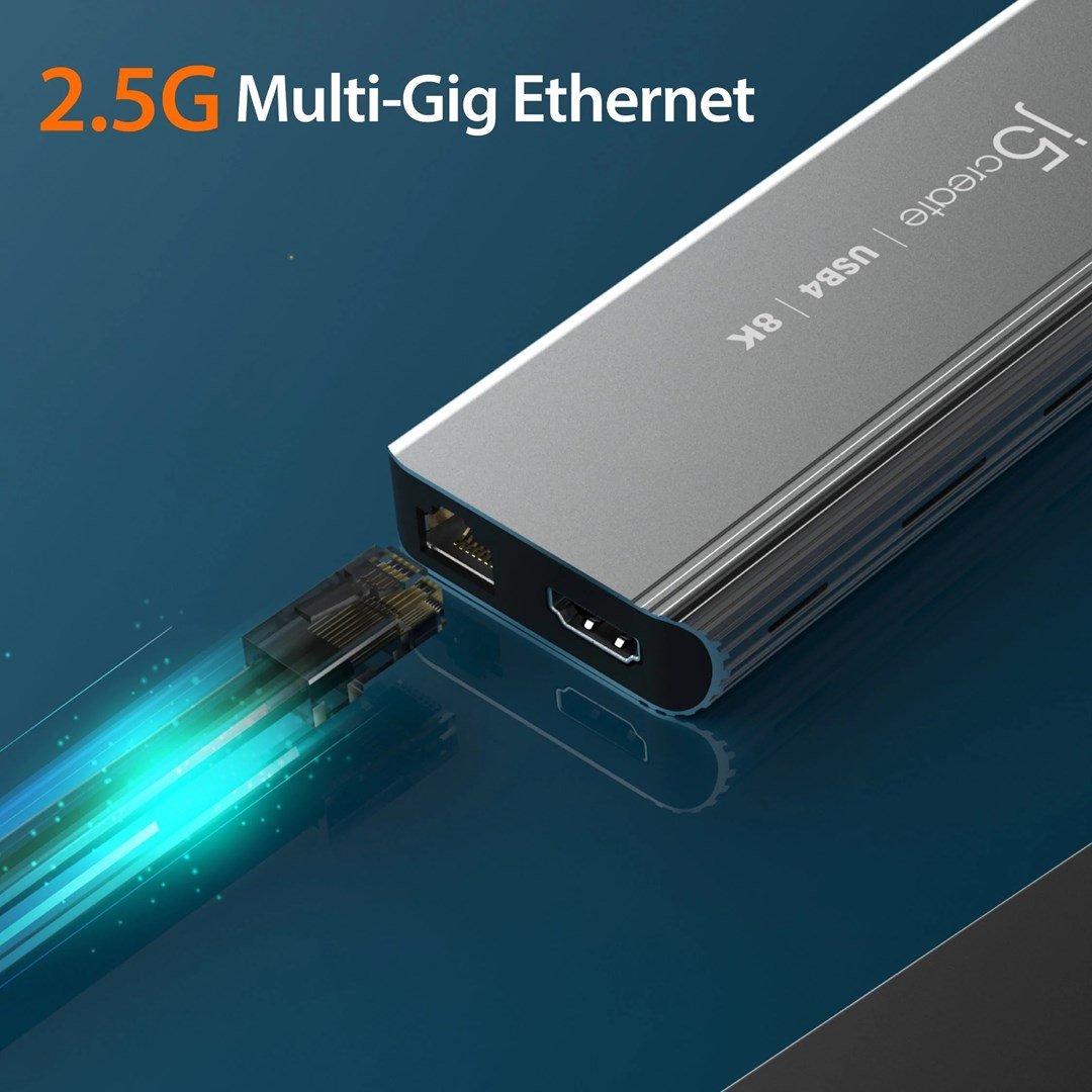 j5 create 6in1 マルチポートハブ　JCD403 JCD403 USB4 8K 2.5G LAN 6in1マルチハブ – new-jp-j5create