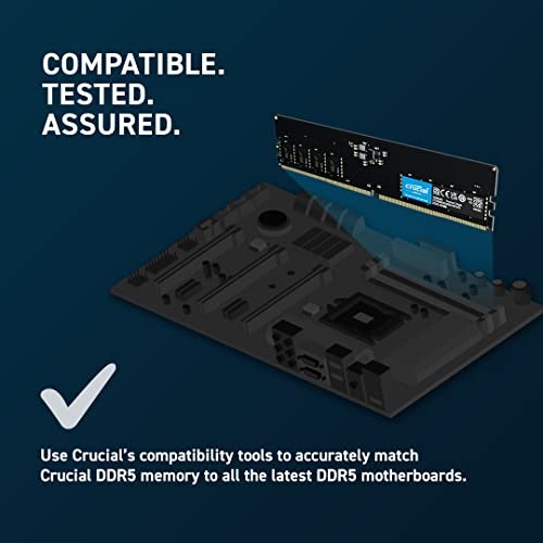 Crucial DDR5-4800 16GB×2 セット 32GB Zestaw Crucial RAM 32 GB (2x16 GB) Pamięć stacjonarna DDR5 4800