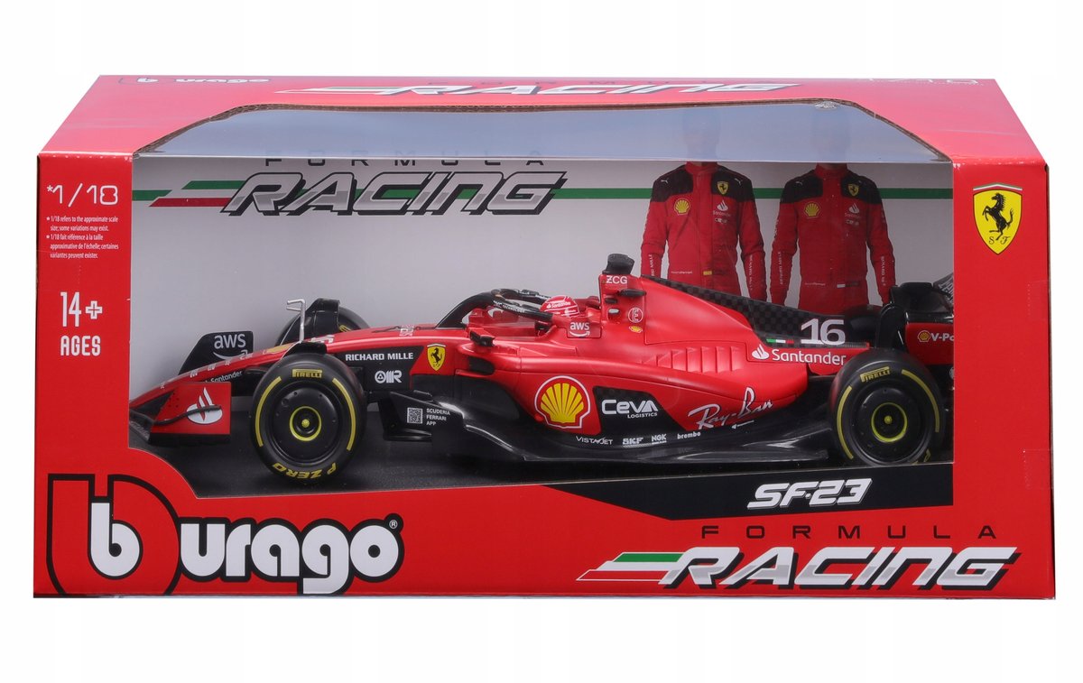 ミニカー 18/1 Burago SF-23 Charles Leclerc Bburago 1:18 Charles Leclerc Ferrari SF-23 #16 4th Italian