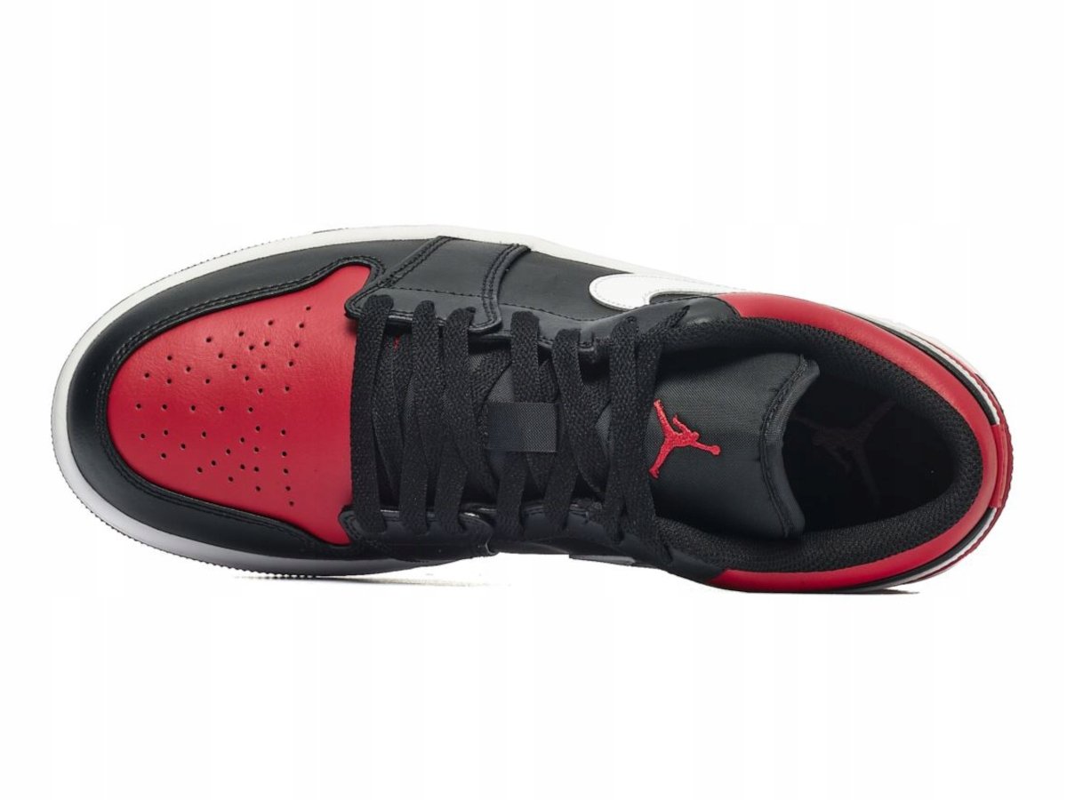 BUTY męskie NIKE AIR JORDAN 1 LOW 553558-066 czerwono czarne