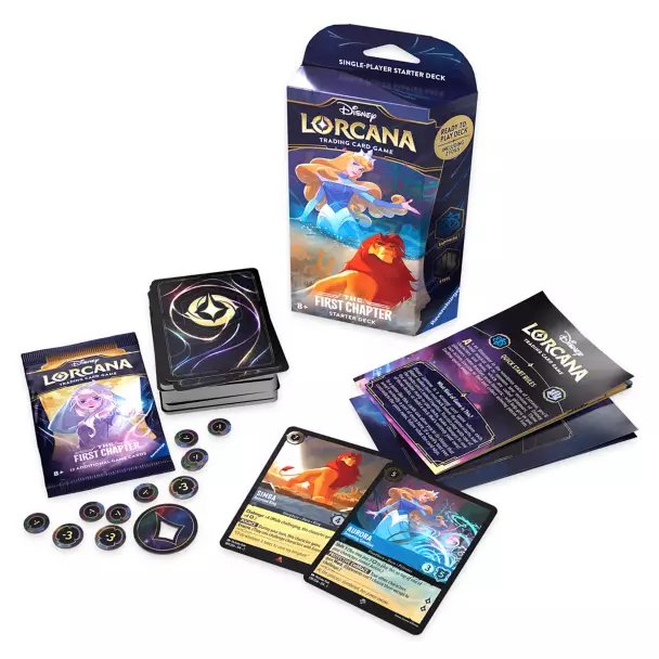新品lorcana the first chapter staster deck Disney Lorcana: The First Chapter: Sapphire & Steel Starter
