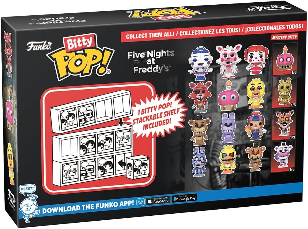 five nights at freddy's bitty 4 pack 2.5cm funko pop