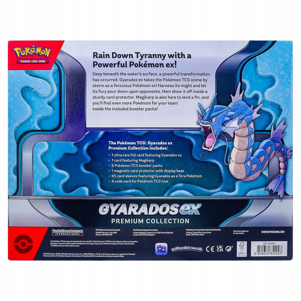 Karty Pokemon TCG Gyarados Ex Premium Collection - 6