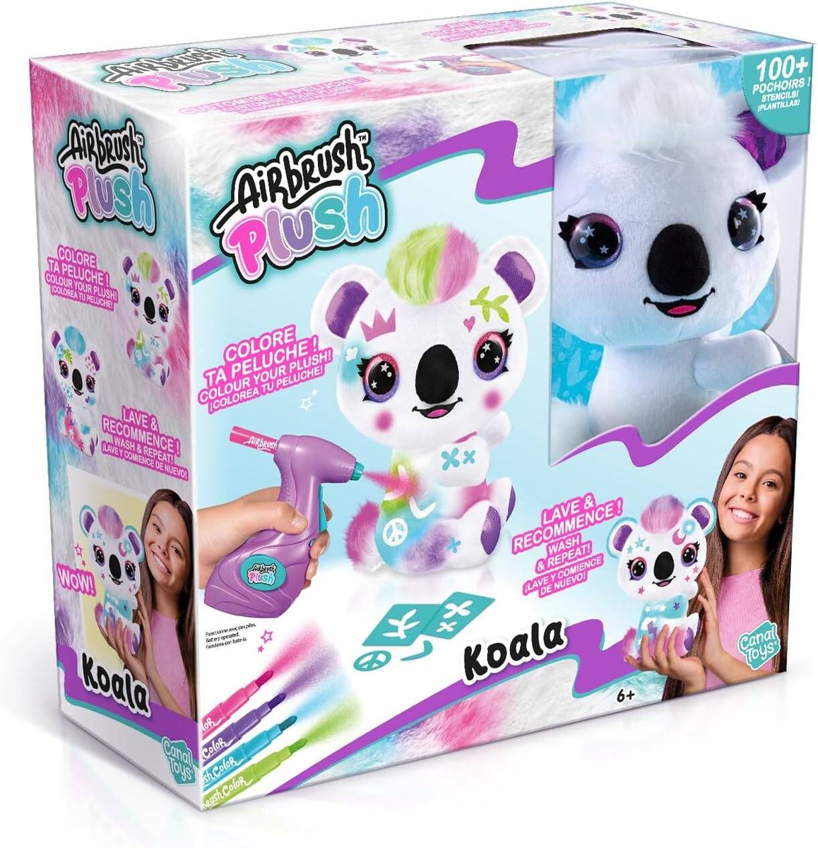 Airbrush Plush Pokoloruj Pluszaka Plusz Miś Koala Maskotka Do