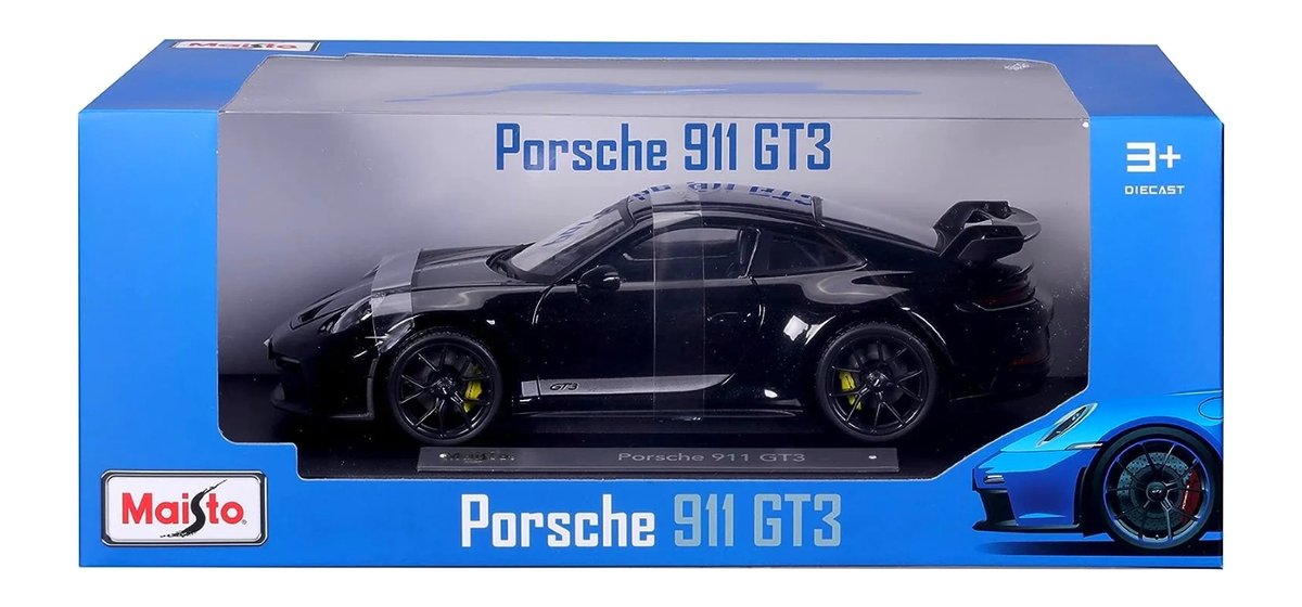 マイスト　Maisto Porsche 911 GT3 ブラック 1/18 MAISTO Porsche 911 GT3 2022 1/18 36458 BK - Maisto | Sklep