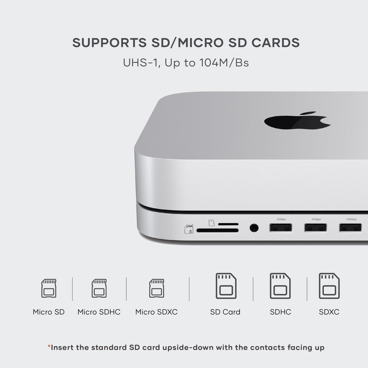 Satechi Hub I Stojak Mac Mini Z Obudową Ssd Dla Nvme/Sata M Satechi Hub I Stojak Mac Mini Z Obudową Ssd Dla Nvme/Sata M