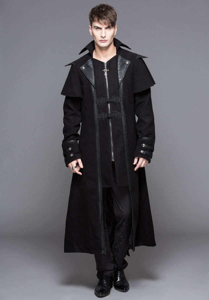 ほ*ち様 AMAIL MAN BIG COAT płaszcz męski DEVIL FASHION - GOTHIC -L - Inna marka | Moda Sklep