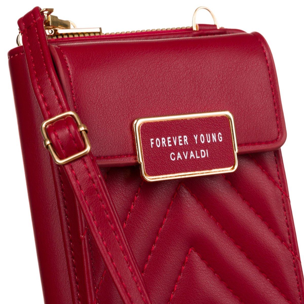 ⌘ Porte-Bonheur ⌘ページ 2w1 Mini torebka-portfel damski złoty w wzory