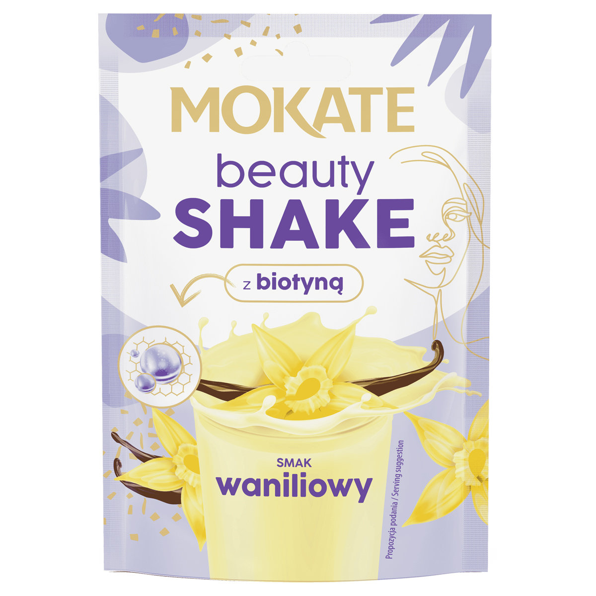 Beauty Shake Funkcjonalny Waniliowy Mokate Z Biotyną 54g