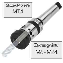 Uchwyt do gwintowania M6-M24 Głowica gwintująca trzpień MK4