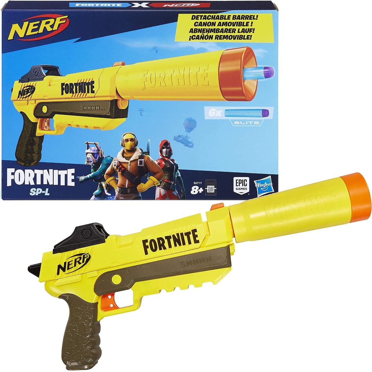 Nerf x Fortnite, wyrzutnia Fortnite SP-L + 6 strzałek, E6717