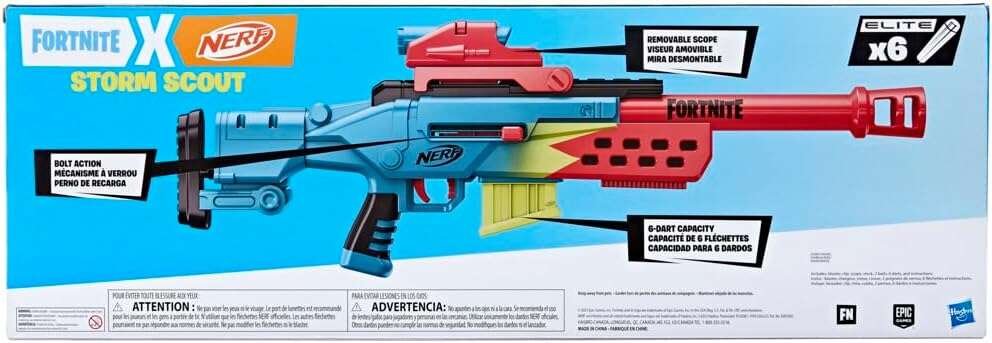 【新品】FORTNITE×NERF STORM SCOUT ナーフフォートナイト SNAJPERKA FORTNITE + ELEKTRONICZNA TARCZA I STRZAŁKI
