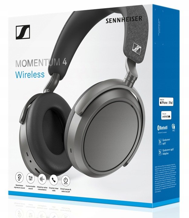 Sennheiser MOMENTUM 4 Wireless ブラック Sennheiser MOMENTUM 4 Wireless Black - SALON SENNHEISER