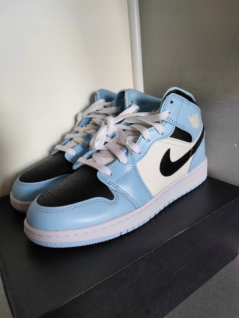 Buty nike air jordan 1 mid ice blue 37,5 555112401 - Jordan