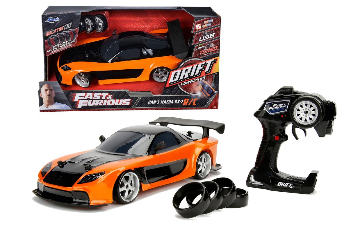 Jada Toys Fast & Furious Rc Drift Mazda Rx-7 Zdalnie
