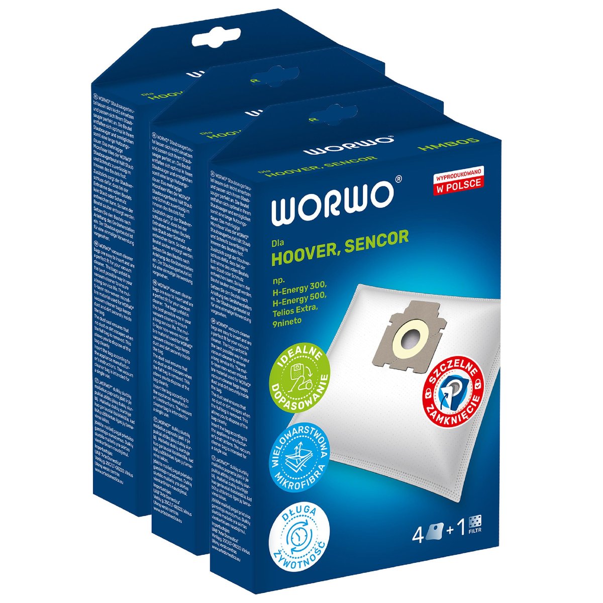 12X Worki Do Odkurzacza Hoover Telios Extra H81 WORWO AGD