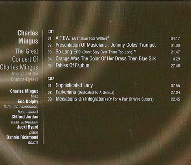 The Great Concert Of Charles Mingus (Remastered) - Mingus