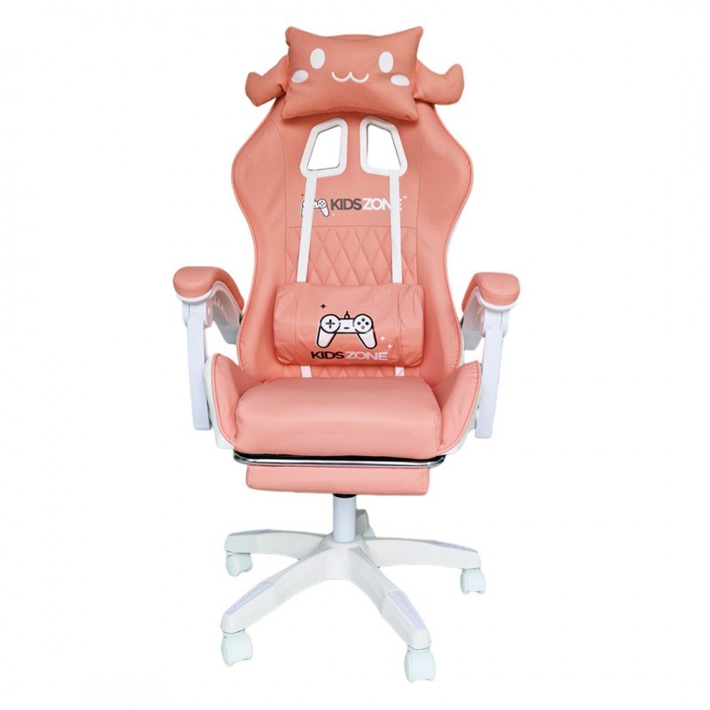 Fotel Gamingowy Bunny Gamer Obrotowy Z Podnóżkiem Kids Zone