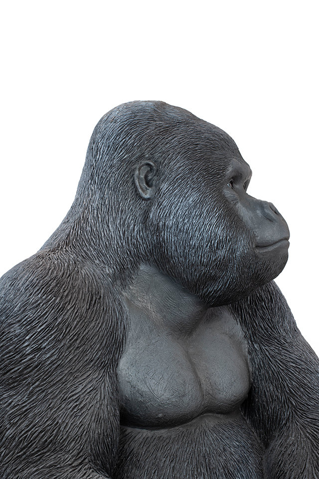 ゴリラ　KARE XL KARE dekoracja stojąca GORILLA XL 76cm czarna