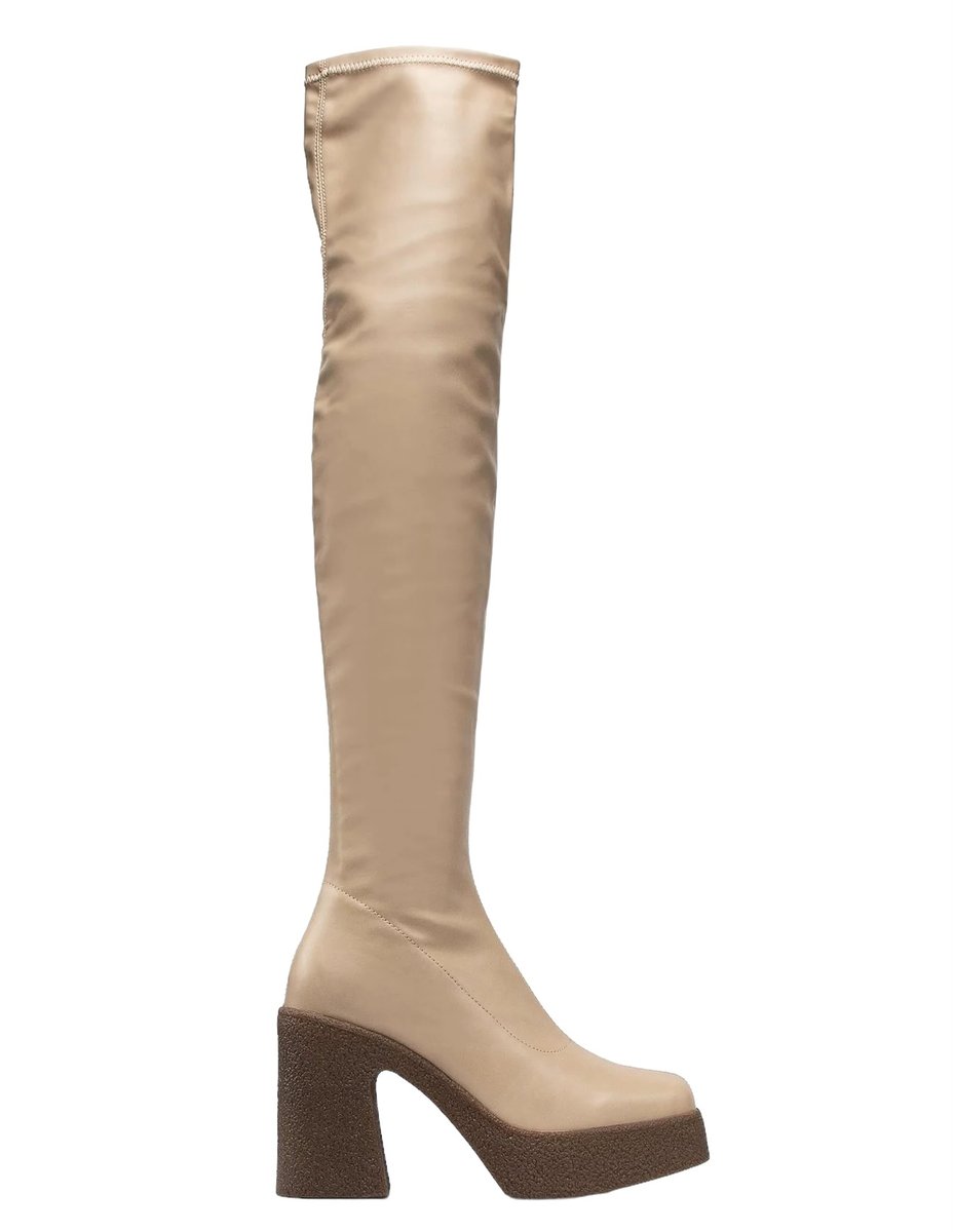 Kozaki damskie muszkieterki DeeZee rozmiar 36 beżowe za