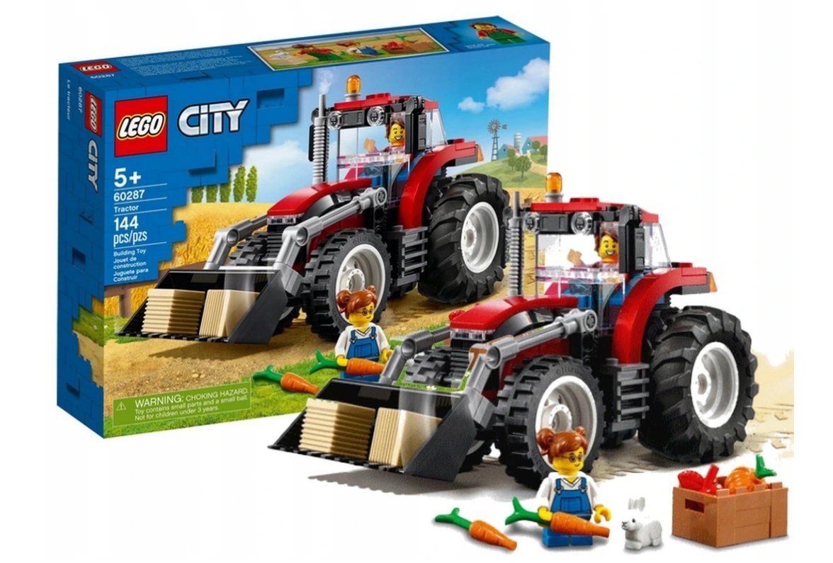 LEGO City Traktor Farma Ciągnik (60287) KLOCKI PREZENT