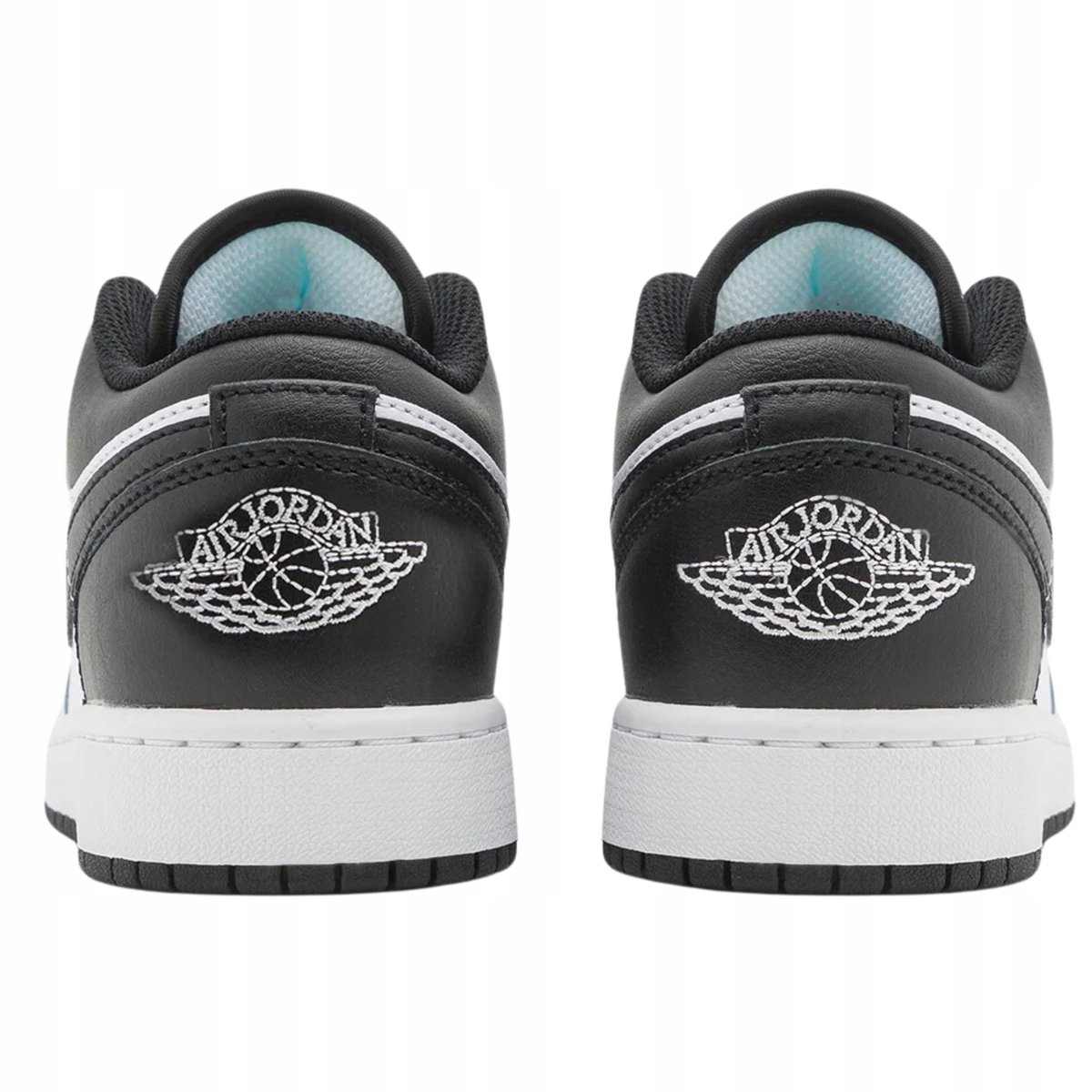 Buty sportowe Nike AIR JORDAN 1 LOW czarne białe skórzane rozmiar