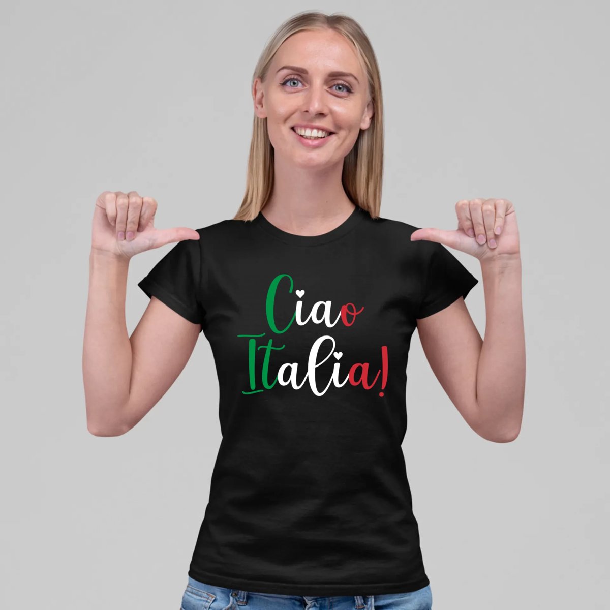 Ciao Italia! damska koszulka na prezent Koszulkowy Moda