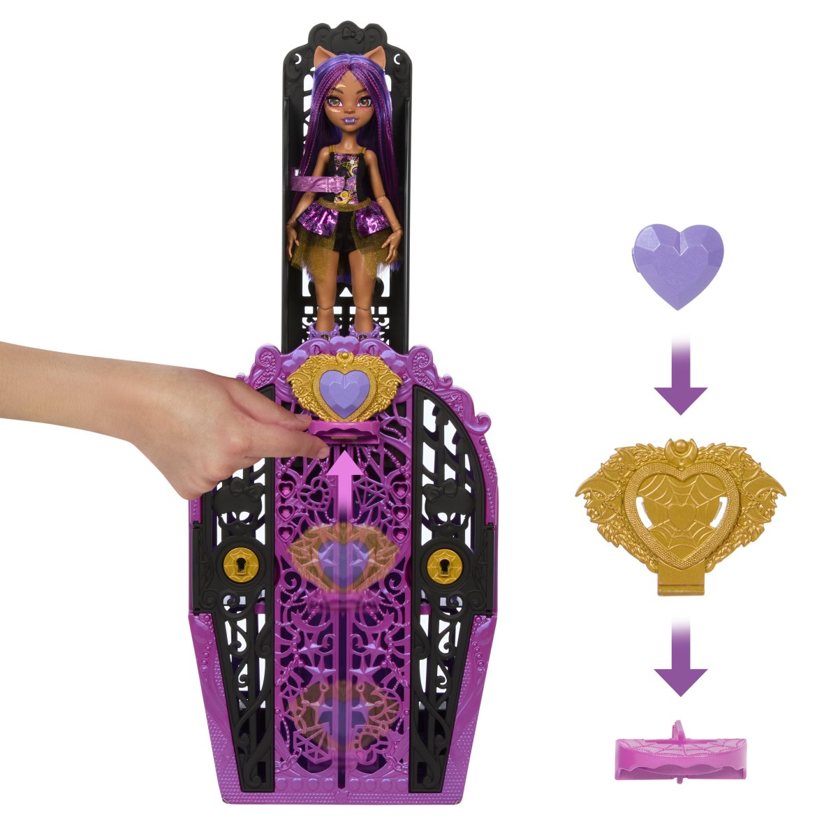 Monster High Straszysekrety Clawdeen Wolf Seria 4 Potworne