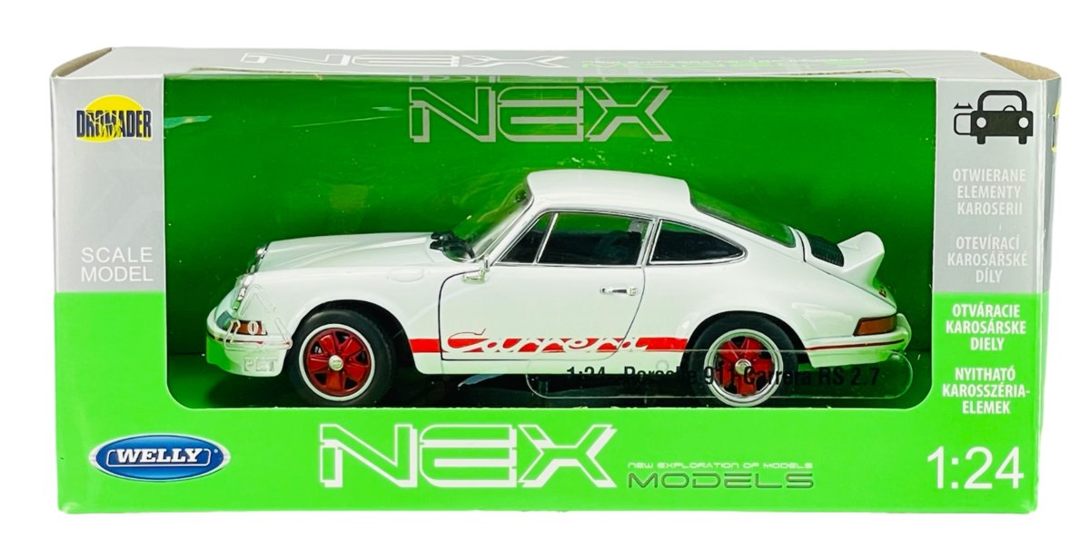 WELLY PORSCHE 911 CARRERA RS 2.7 BIAŁY 1:24 24086 - Welly