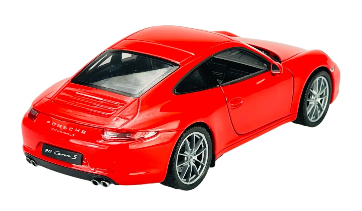 Ferrari 1/18 Porsche 911 Gt3 Rs Welly Porsche 911 991 Carrera S Rouge - Modèle Réduit 1/43